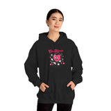Be Moved Retro Heart Checkerboard Graphic Hoodie