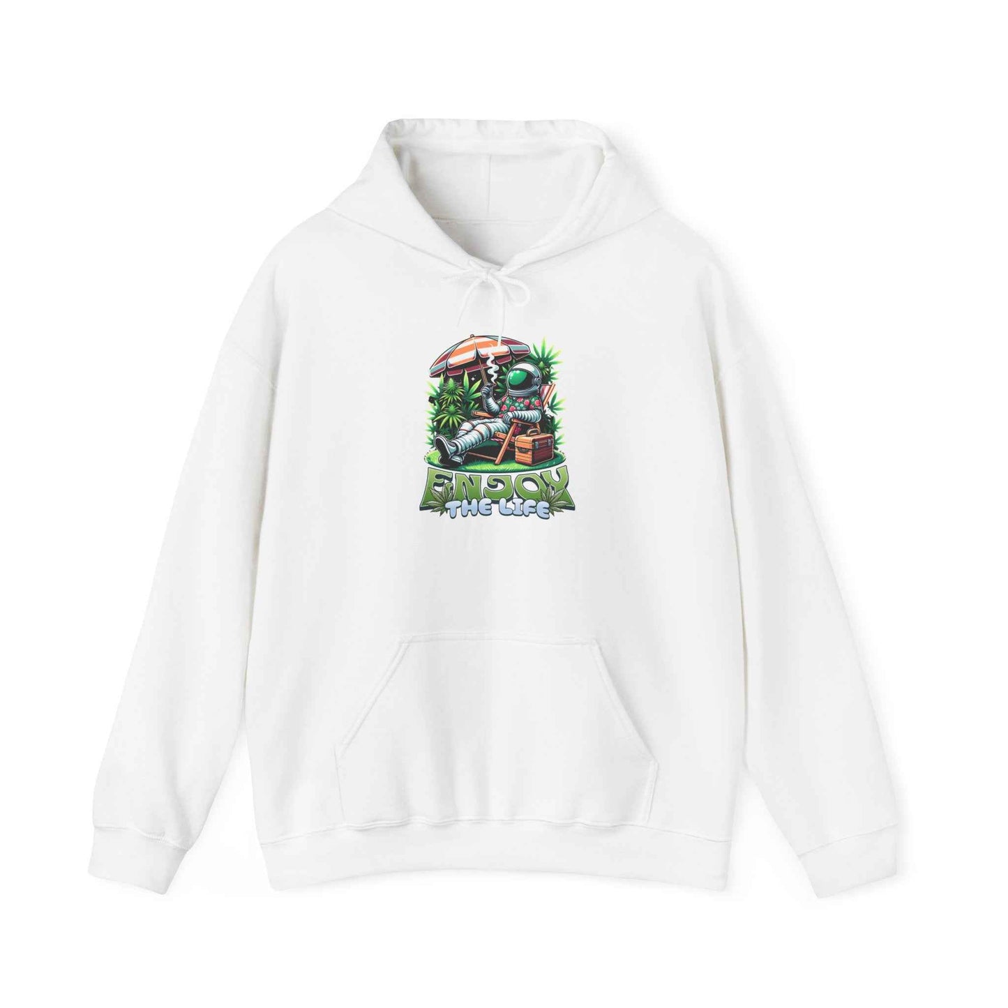Astronaut Enjoy The Life  Plant Floral Cartoon Graphic Pullover