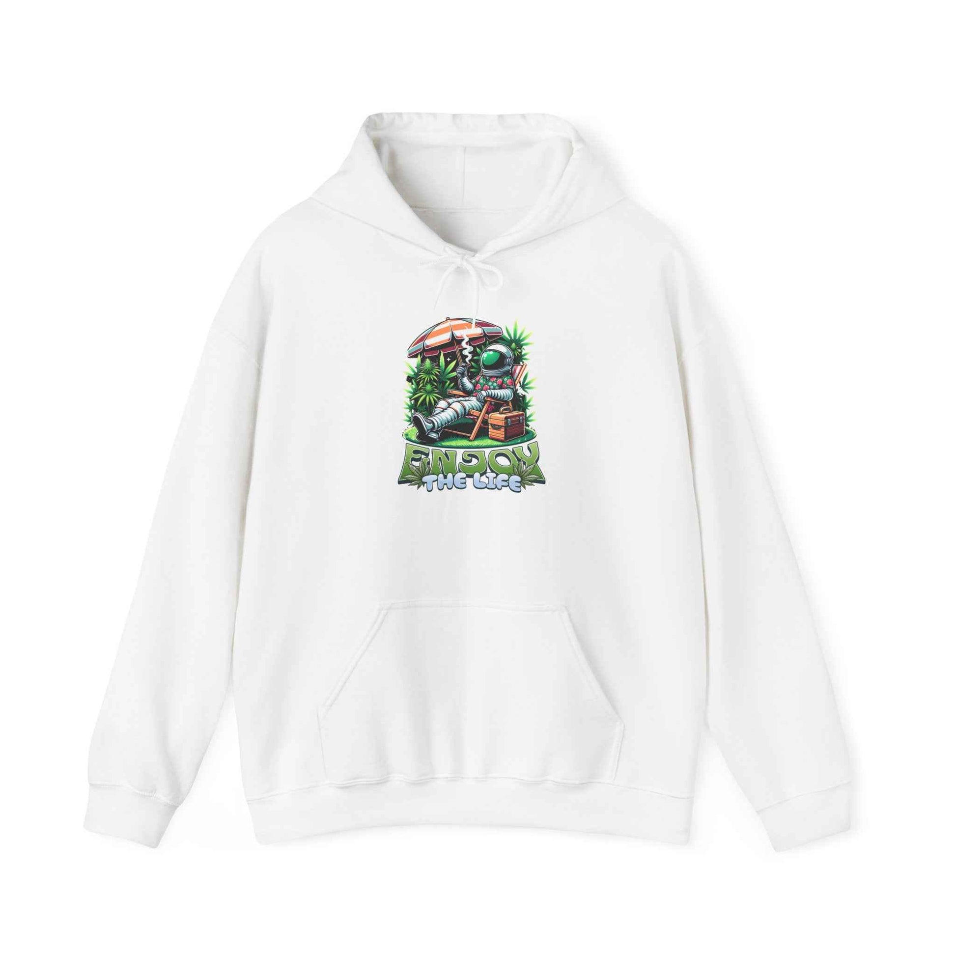 Astronaut Enjoy The Life  Plant Floral Cartoon Graphic Pullover