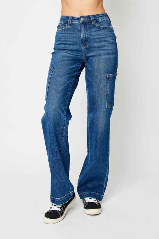 Judy Blue Full Size High Waist Cargo Jeans
