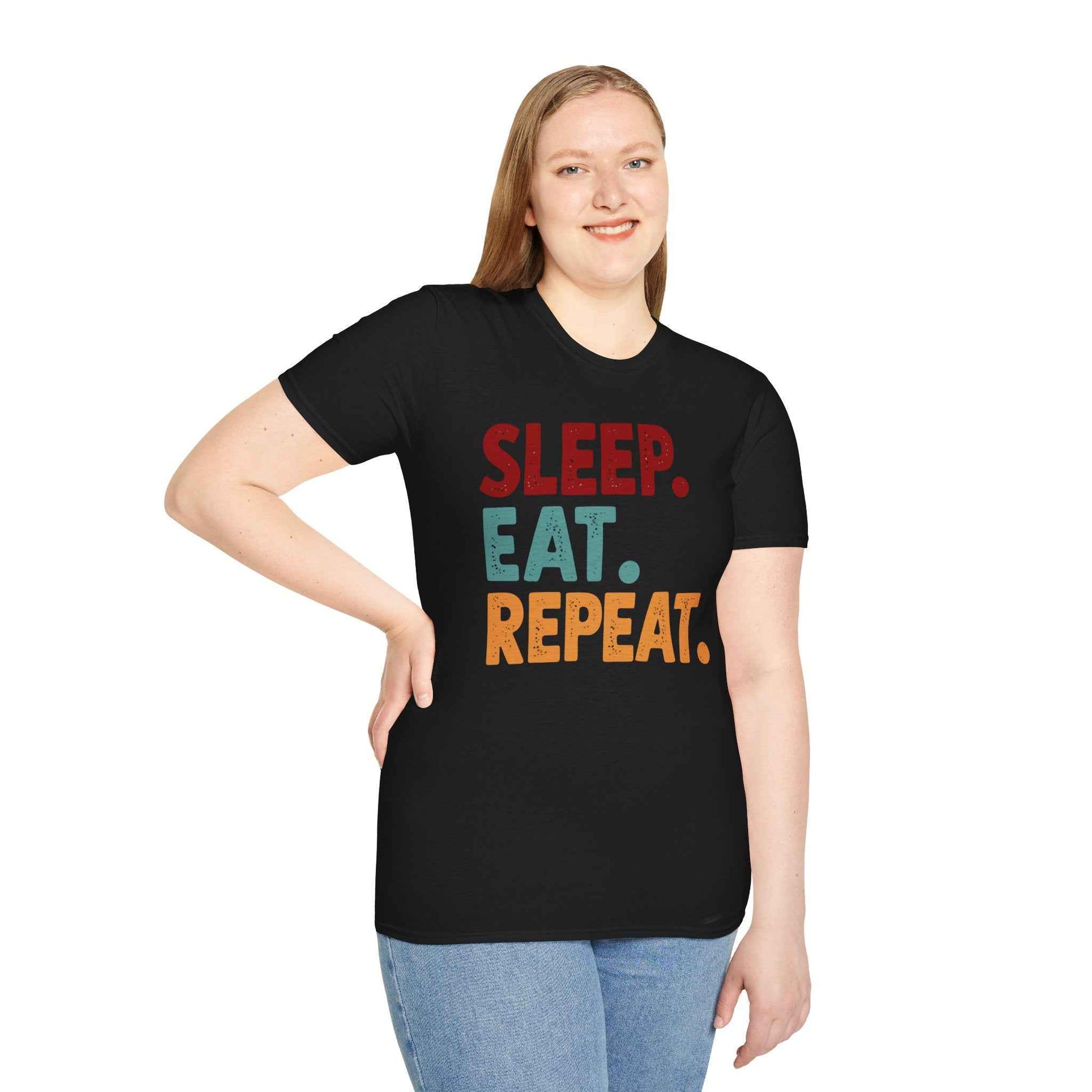 Sleep Eat Repeat Unisex Softstyle T-Shirt