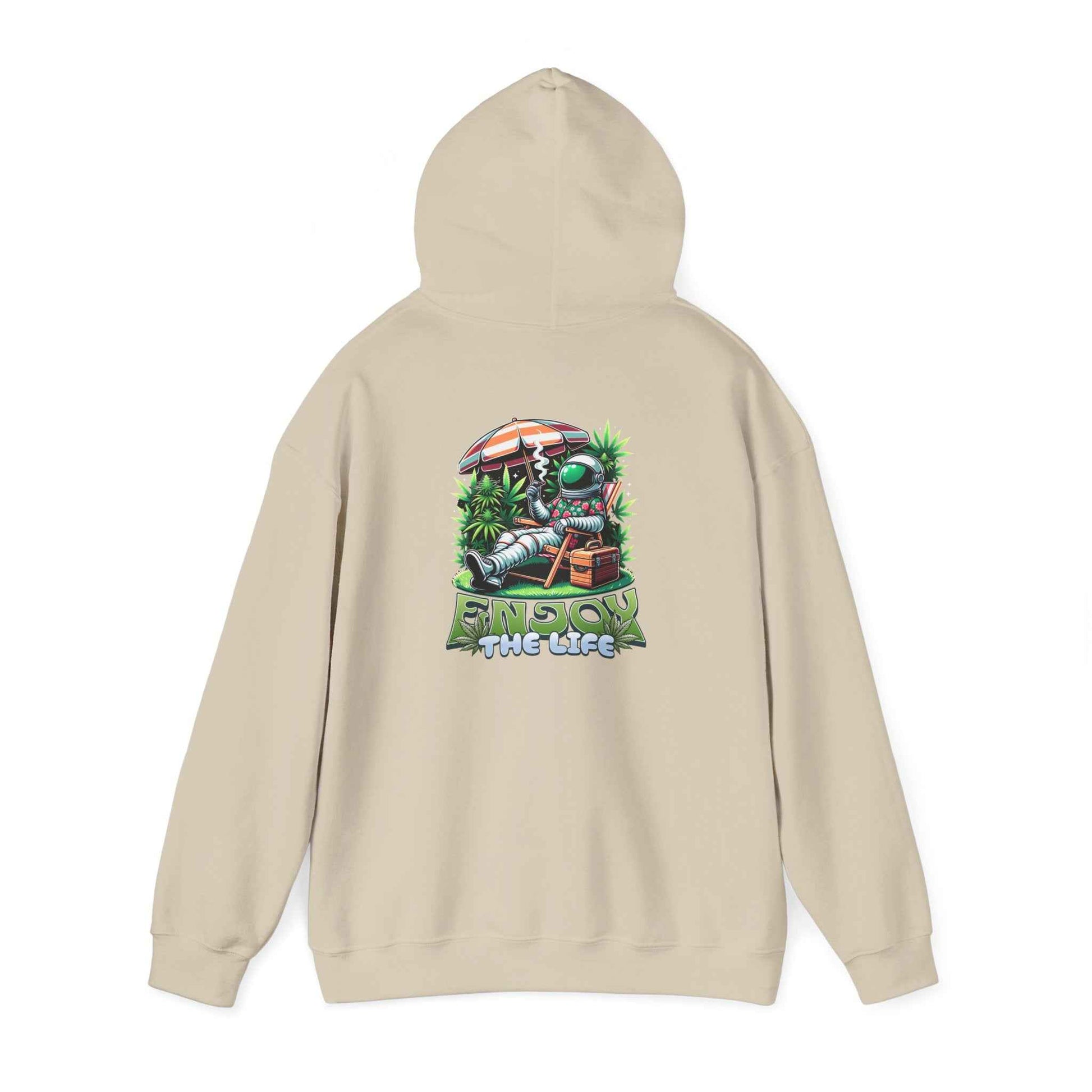 Astronaut Enjoy The Life  Plant Floral Cartoon Graphic Pullover