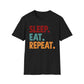Sleep Eat Repeat Unisex Softstyle T-Shirt