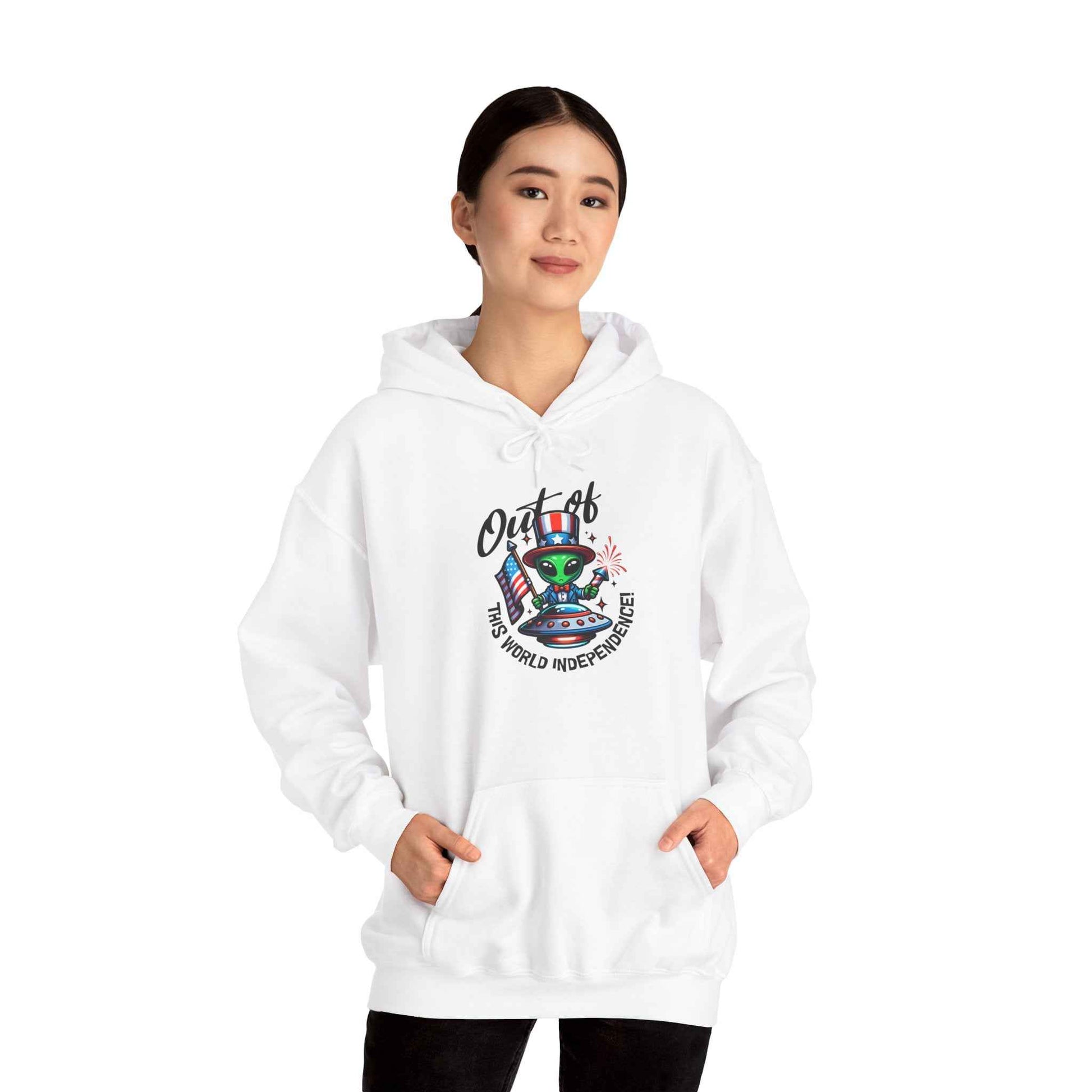Alien DJ Hoodie —Out of This World Independence Graphic Pullover