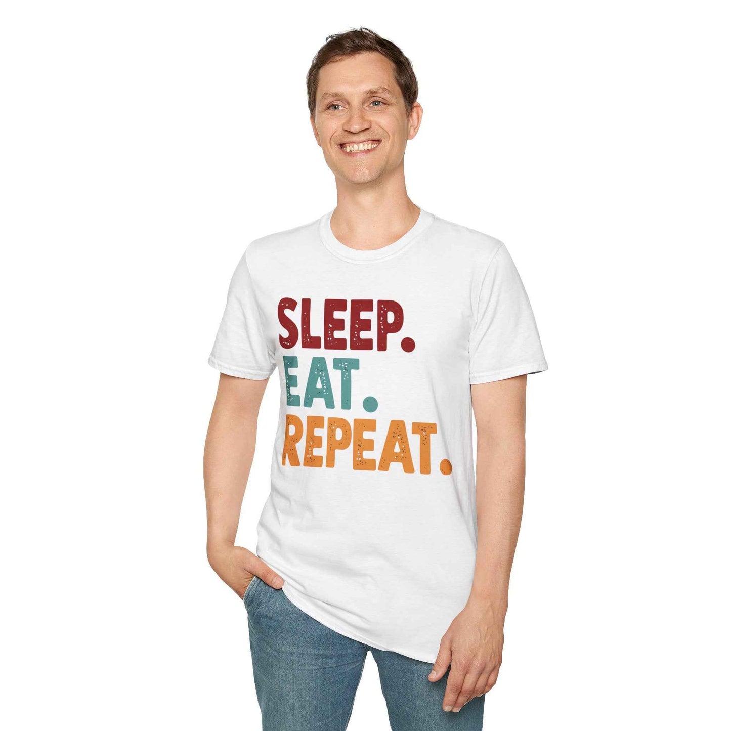 Sleep Eat Repeat Unisex Softstyle T-Shirt