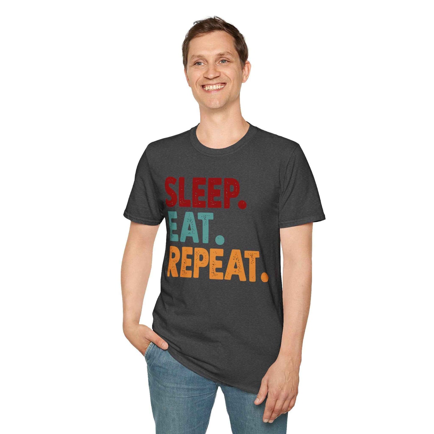 Sleep Eat Repeat Unisex Softstyle T-Shirt