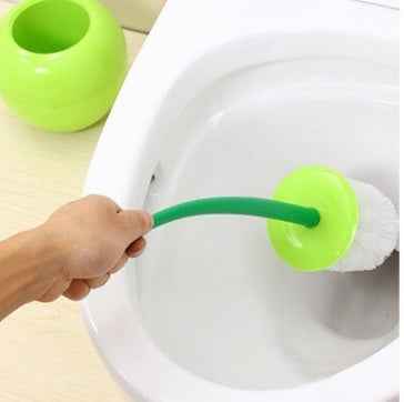 Long Handle Soft Hair Household Toilet Brush Cherry Toilet Brush Daily Necessities Creative Plastic Cleaning Brush Toilet Brush Set