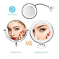 360 Swivel 10x Magnifying Bright LED Lighted Makeup Mirror