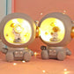 Astronaut Creative Night Light Piggy Bank Resin Decor Cute Character Model Nordic Home Decor Living Room Desk Decoration Gifts