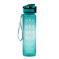 1L Motivational Tritan Water Bottle With Time Markers & Leakproof Design For Fitness & Sports