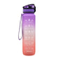 1L Motivational Tritan Water Bottle With Time Markers & Leakproof Design For Fitness & Sports