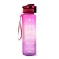 1L Motivational Tritan Water Bottle With Time Markers & Leakproof Design For Fitness & Sports