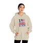 America Land of the Free Hoodie — I Love America Patriotic Flag Sweatshirt