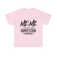 Motivational Unisex Heavy Cotton Tee - 'Me vs. Me: I Am My Only Competition'