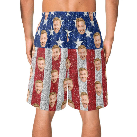 Mens Lightweight Hawaiian Beach Shorts