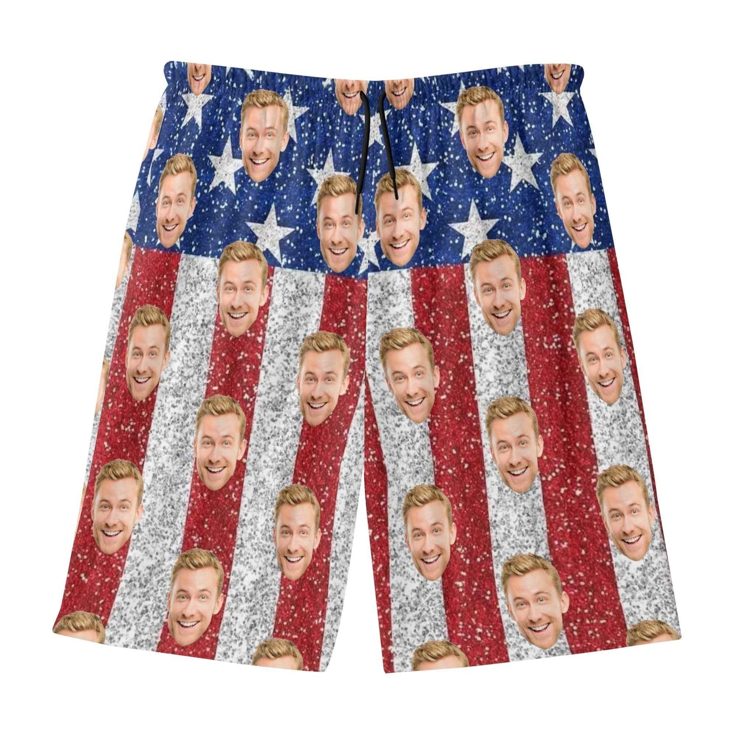 Mens Lightweight Hawaiian Beach Shorts