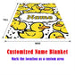 Custom Yellow Duck Flannel Throw Cozy Personalized  Soft