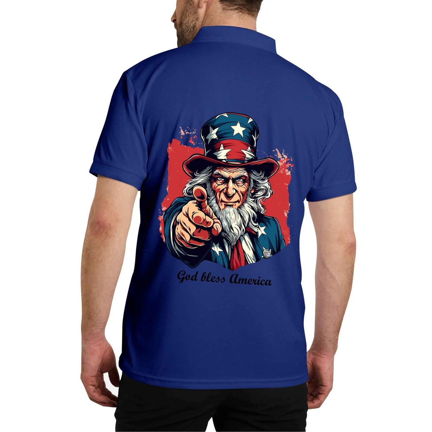 Zimonto Unisex Adult Half Printed Cotton Polo Shirt - Comfortable, Breathable, Trendy Design