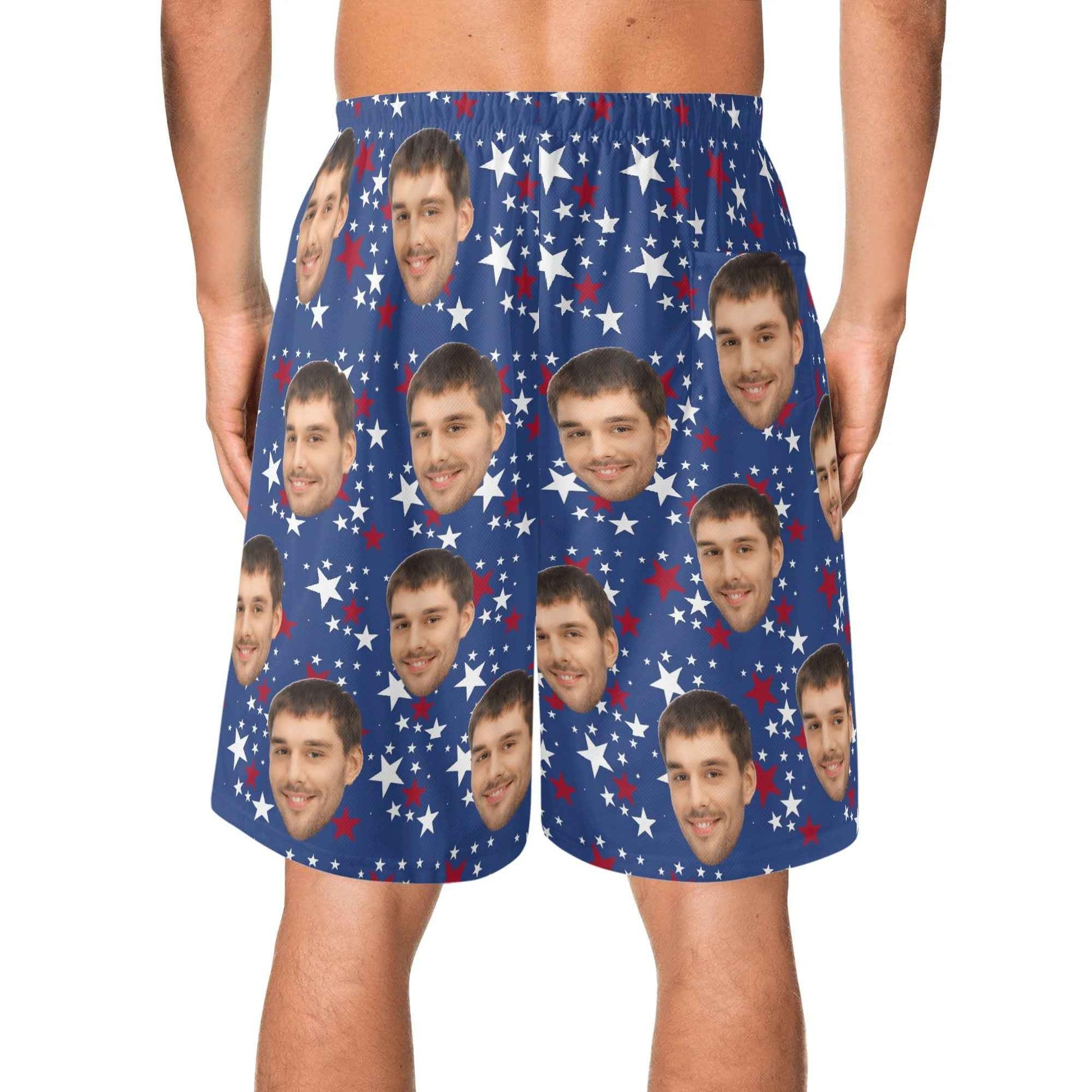Mens Lightweight Hawaiian Beach Shorts