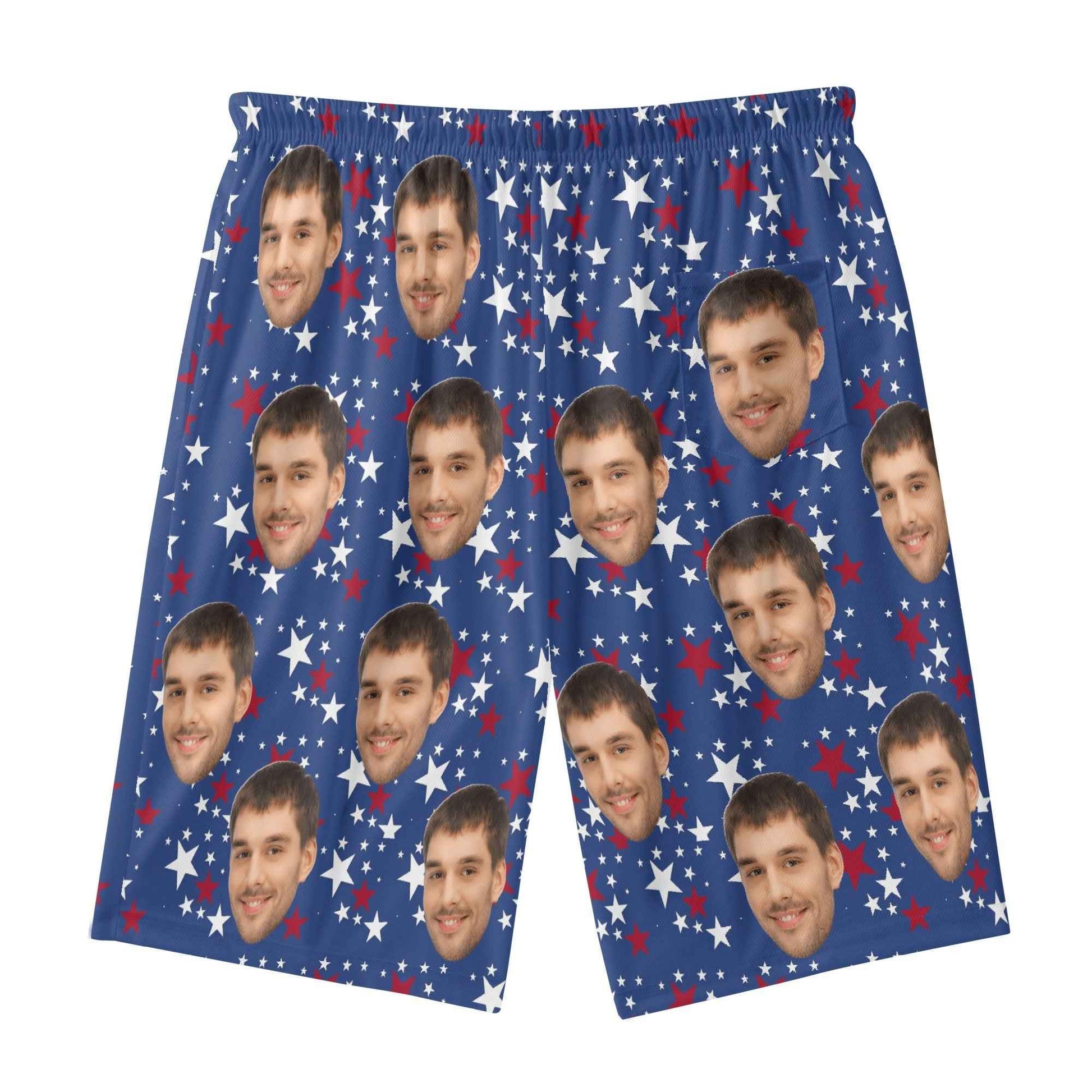 Mens Lightweight Hawaiian Beach Shorts