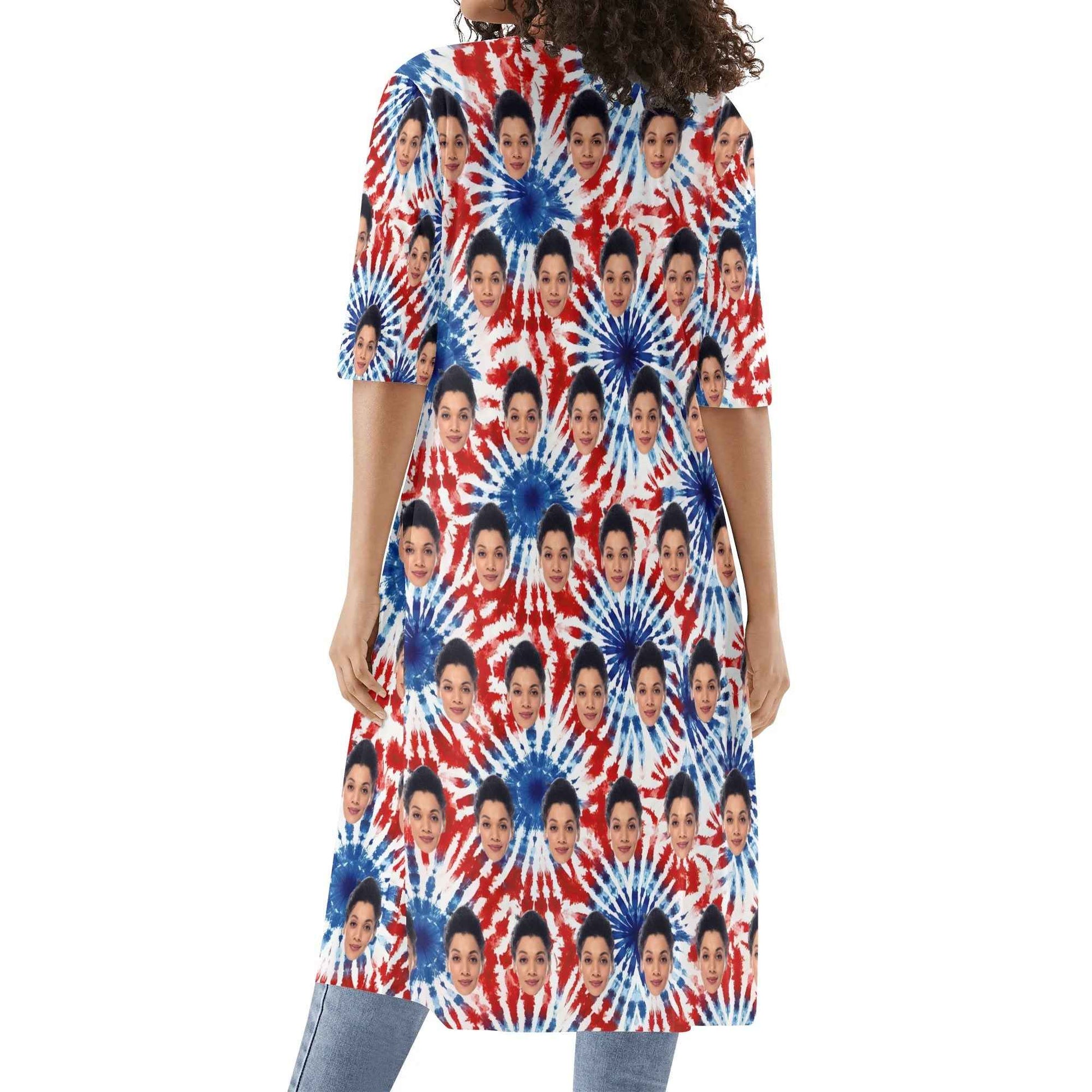 Womens Half Sleeve Kimono Cardigan