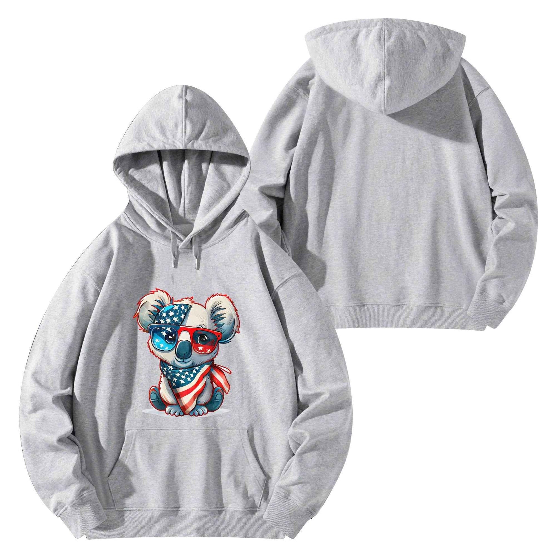 Cozy Koala Hoodie with Vibrant Custom Designs