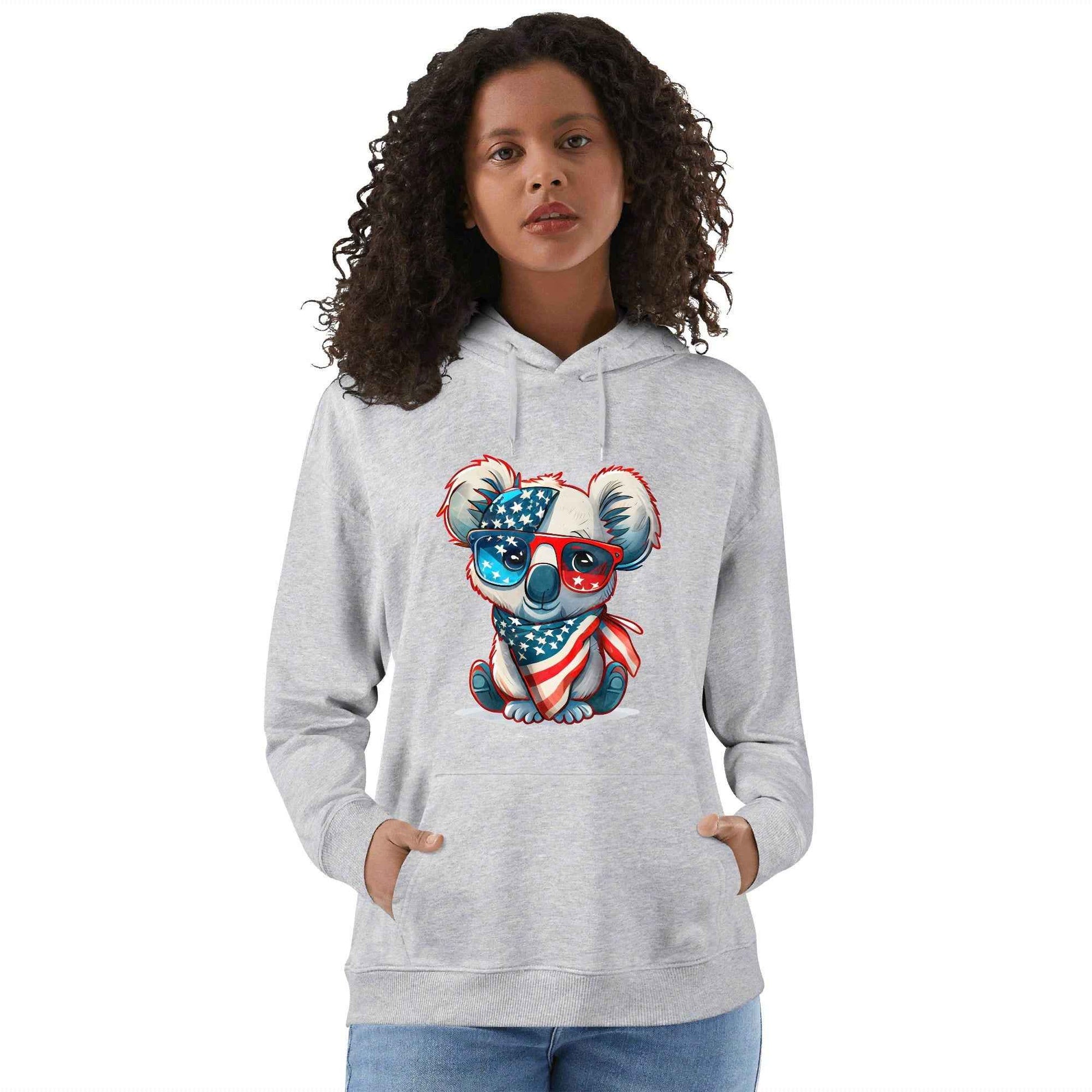 Cozy Koala Hoodie with Vibrant Custom Designs