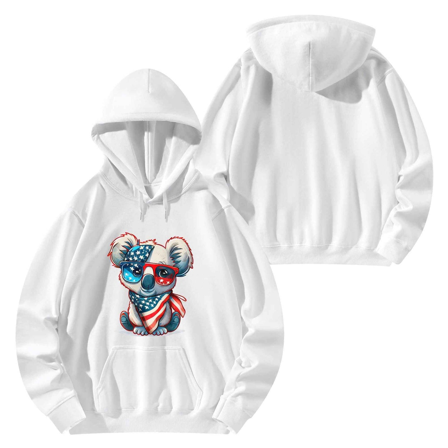 Cozy Koala Hoodie with Vibrant Custom Designs