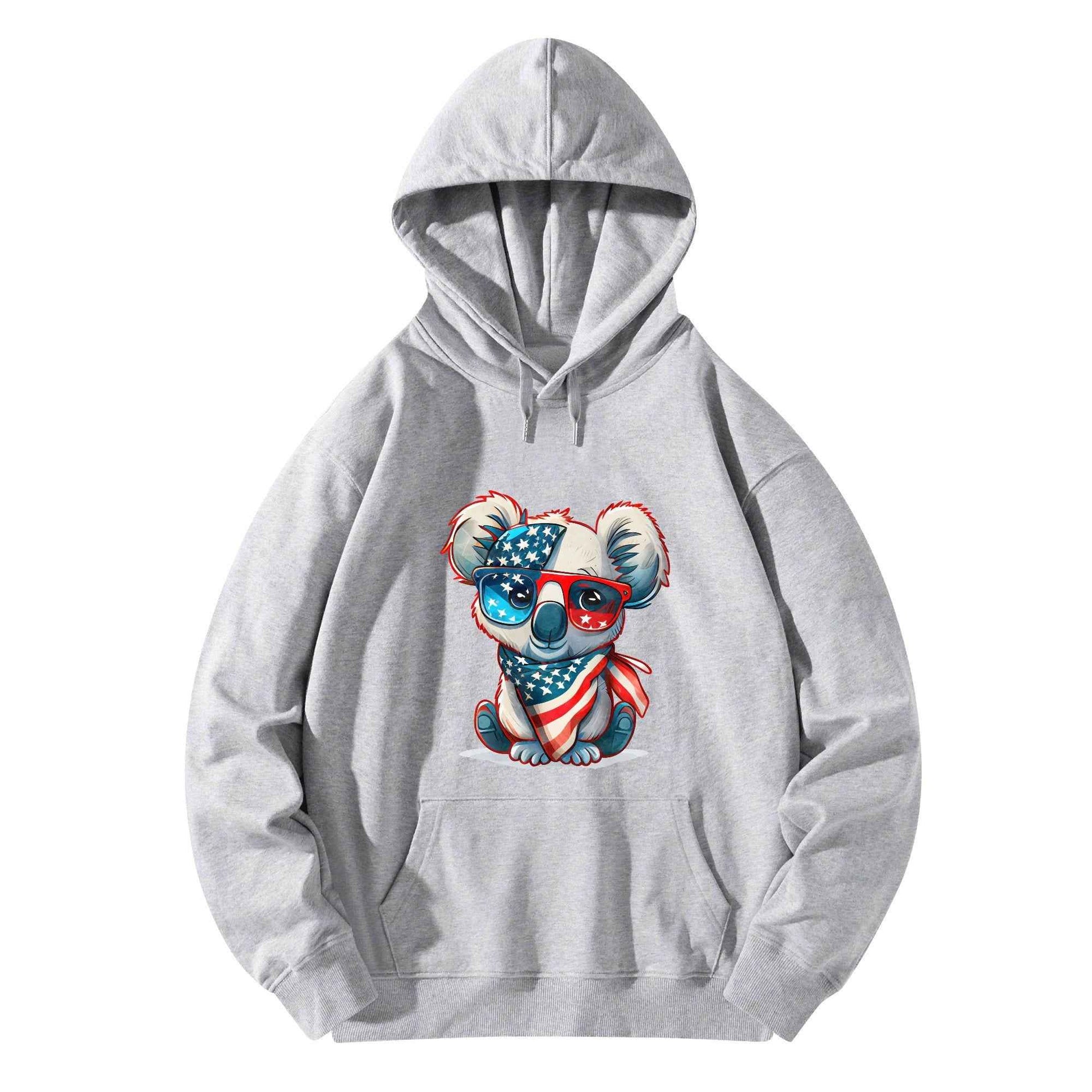 Cozy Koala Hoodie with Vibrant Custom Designs