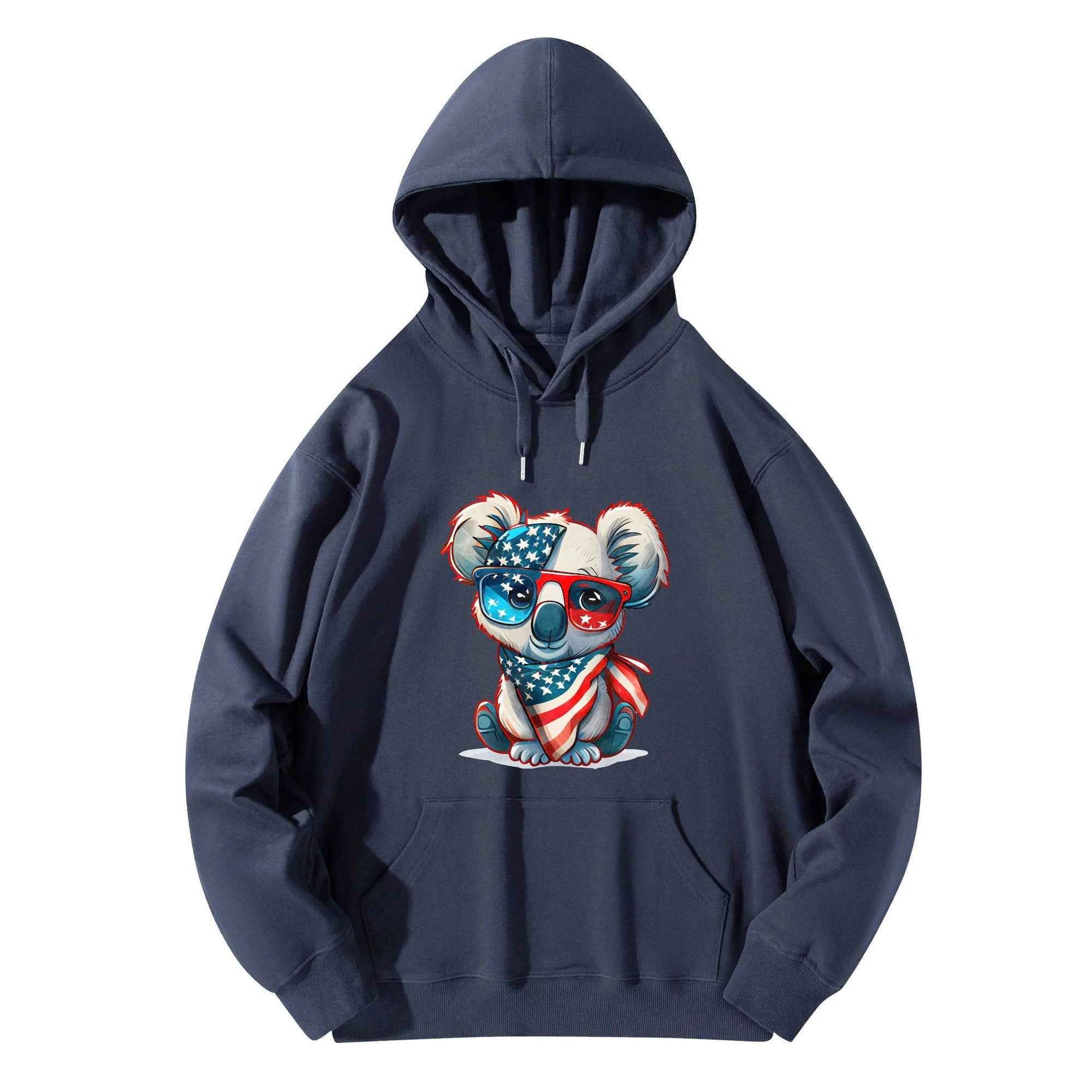 Cozy Koala Hoodie with Vibrant Custom Designs
