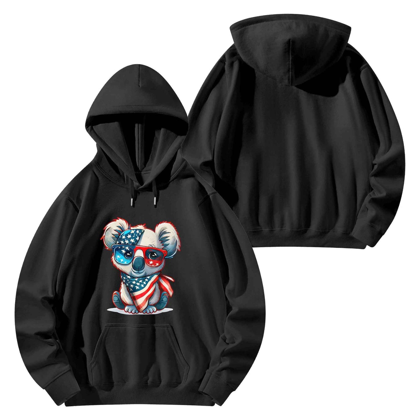 Cozy Koala Hoodie with Vibrant Custom Designs