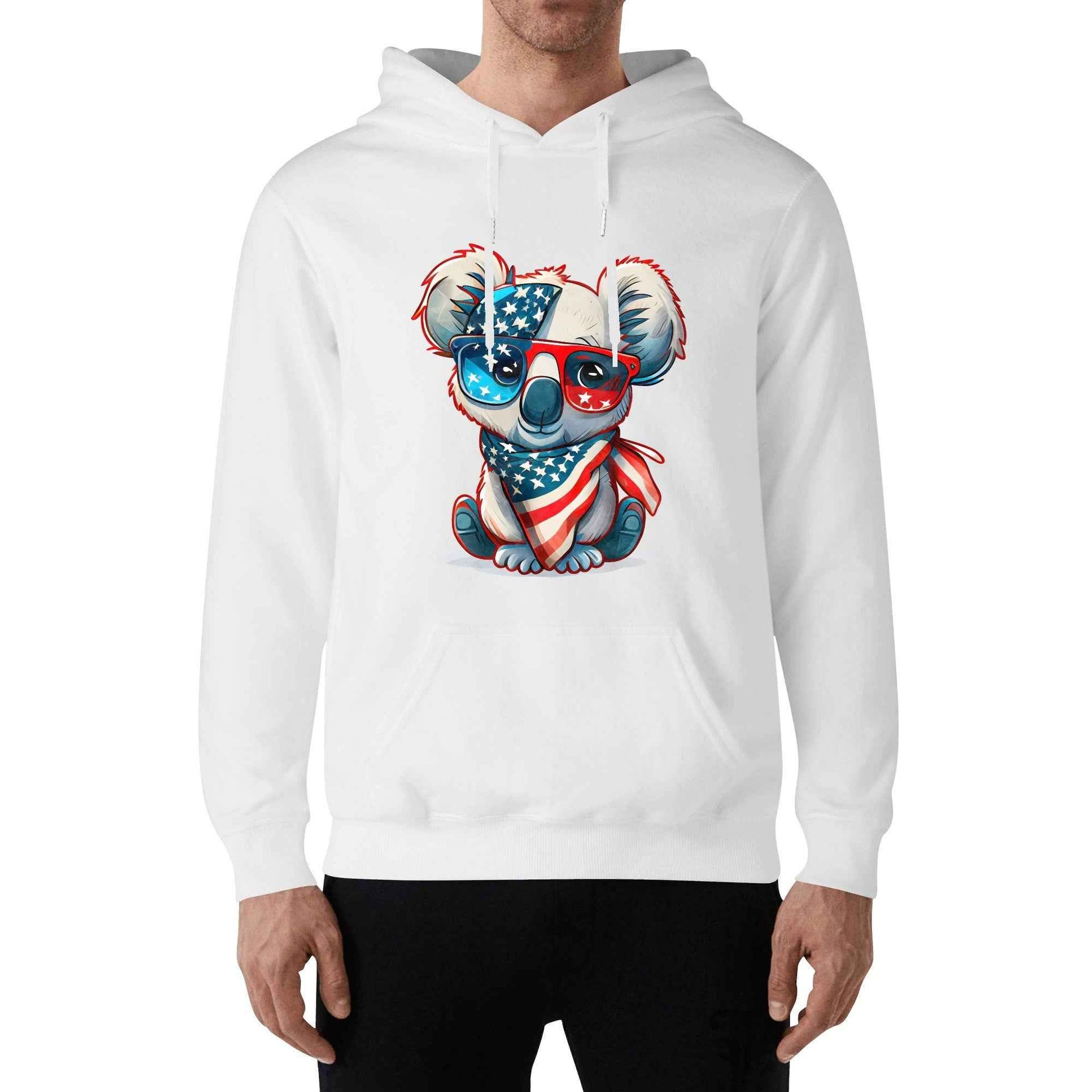 Cozy Koala Hoodie with Vibrant Custom Designs