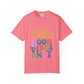 Good Vibes Only T-Shirt - Retro Rainbow Sun Graphic Tee