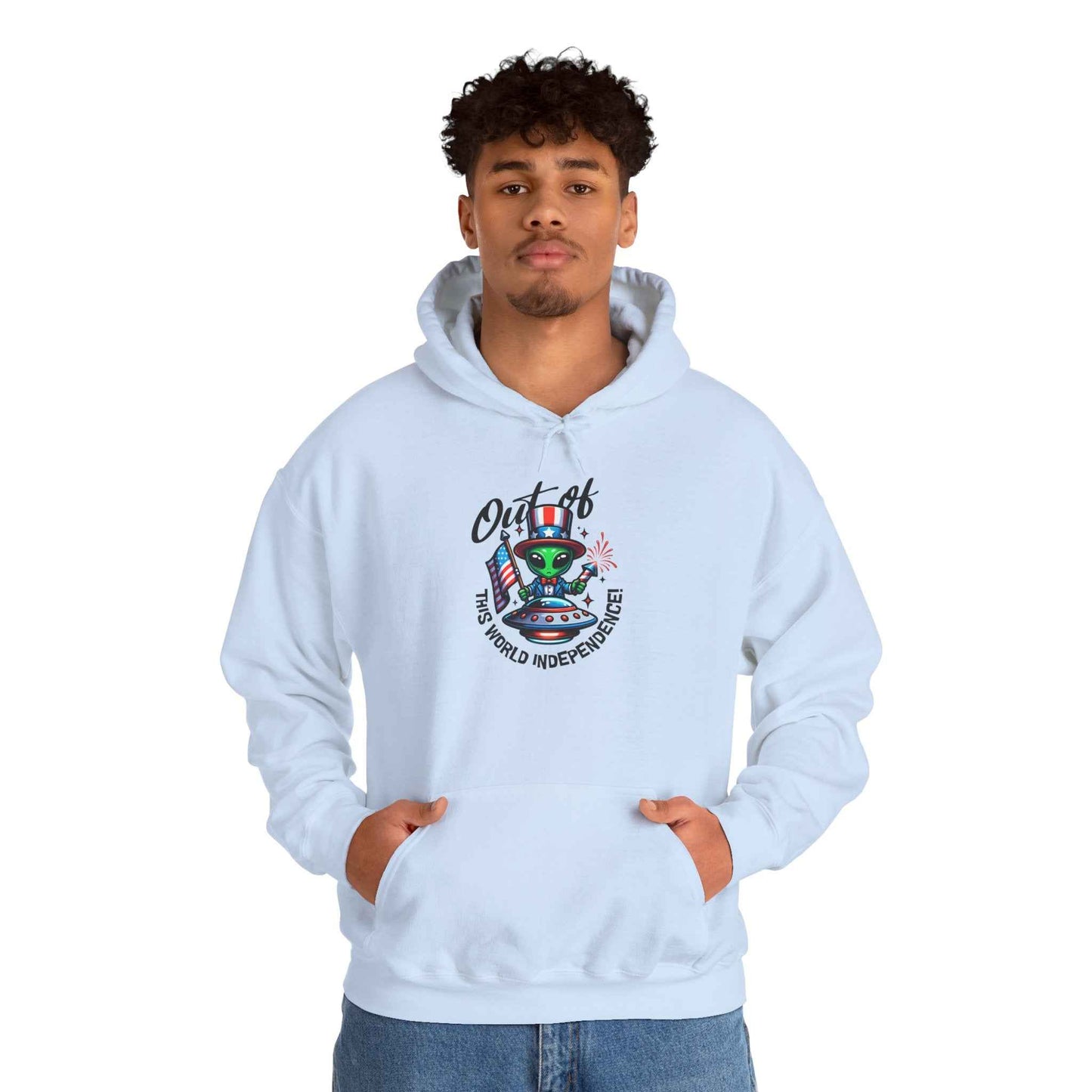 Alien DJ Hoodie —Out of This World Independence Graphic Pullover