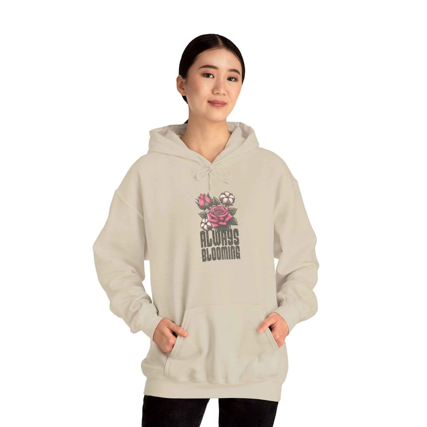 Always Blooming Plant Floral Cartoon Graphic Pullover
