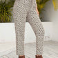 Ivy Lane Tied Printed Pants with Pockets