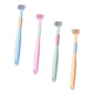 Three-sided Macaron Soft Bristle Toothbrush Care Safety Toothbrush Teeth Deep Cleaning Portable Travel