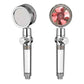 New Turbo Propeller Shower Head Water Saving High Preassure Flow 360 Degrees With Fan Extension Showerhead Rainfall With Holder