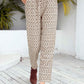 Ivy Lane Tied Printed Pants with Pockets