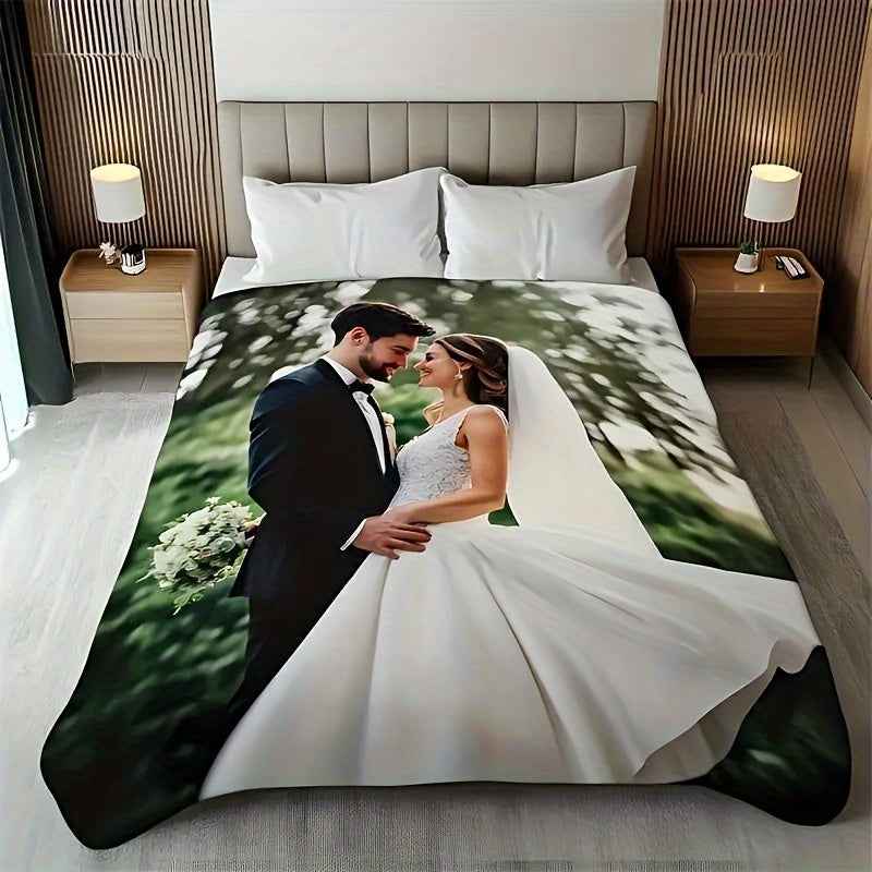 Personalized Flannel Photo Blanket Cherished Memories All Seasons