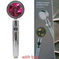 Shower Head Water Saving Flow 360 Degrees Rotating With Small Fan ABS Rain High Pressure Spray Nozzle Bathroom Accessories