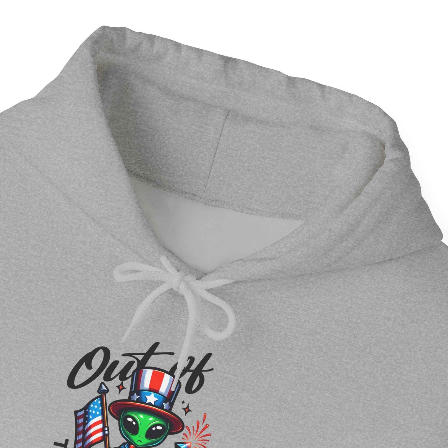 Alien DJ Hoodie —Out of This World Independence Graphic Pullover