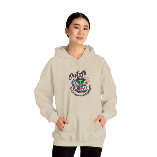 Alien DJ Hoodie —Out of This World Independence Graphic Pullover