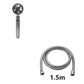Propeller Driven Shower Head With Stop Button And Cotton Filter Turbocharged High Pressure Handheld Shower Nozzle