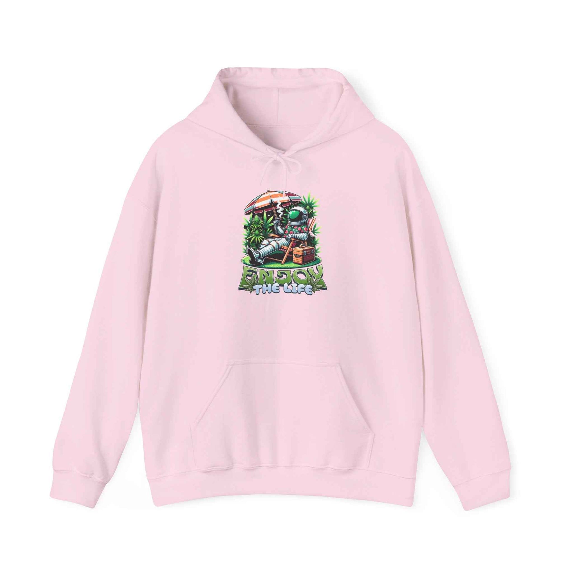 Astronaut Enjoy The Life  Plant Floral Cartoon Graphic Pullover