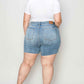 Judy Blue Full Size High Waist Raw Hem Denim Shorts