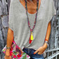 Full Size Scoop Neck Short Sleeve T-Shirt
