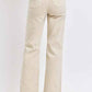 Judy Blue Full Size High Waist Distressed Wide Leg Jeans