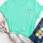 Letter Graphic Round Neck Short Sleeve T-Shirt