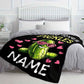 Custom Name Cactus Pickle Blanket Cozy Personalized Gift